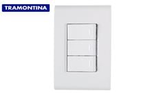 TRAMONTINA LINHA LIZ 3 INTERRUPTOR SIMPLES 10A/250V BRANCA