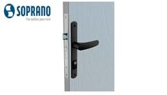 FECHADURA SOPRANO IPANEMA PRETO FOSCO MAÇANETA RETA EXTERNA ESP15 (20X53 PY45)