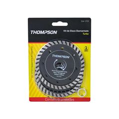 JOGO DE DISCOS DIAMANTADOS THOMPSON TURBO COM 03 PEÇAS