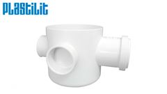 CORPO PARA CAIXA SIFONADA PLASTILIT BRANCA 150X150X50MM