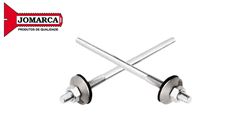 HASTE TELHEIRO COM PORCA E ARRUELAS JOMARCA ZB 1/4 15CM COM 100 PEÇAS