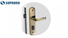 FECHADURA SOPRANO PALI OURO MAÇANETA RETA EXTERNA  