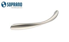 PUXADOR SOPRANO MOSSI 96 MM ALÇA NIQUELADO ESCOVADO