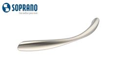 PUXADOR SOPRANO MOSSI 128 MM ALÇA NIQUELADO ESCOVADO