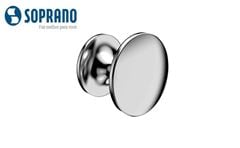 PUXADOR SOPRANO VITTA 25 MM PONTO REDONDO CROMADO