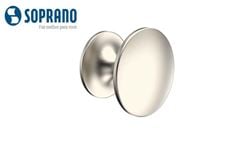 PUXADOR SOPRANO VITTA 29 MM PONTO REDONDO NIQUELADO ESCOVADO