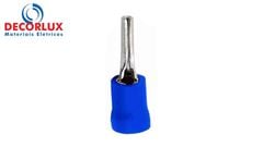 TERMINAL PINO PRÉ ISOLADO 23,0MM 1,5-2,5MM 27A AZUL PACOTE COM 100 PEÇAS DECORLUX