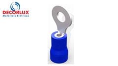 TERMINAL ANEL M3 PRÉ ISOLADO 1,5-2,5MM 27A AZUL PACOTE COM 100 PEÇAS DECORLUX