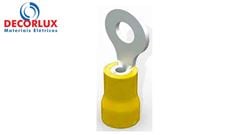 TERMINAL ANEL M3 PRÉ ISOLADO 4,0 A 6,0MM 48A AMARELO PACOTE COM 100 PEÇAS DECORLUX