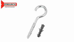 GANCHO COM BUCHA JOMARCA N°12 PACOTE C/100