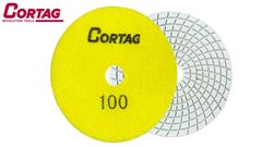 DISCO DIAMANTADO PARA POLIMENTO BRILHO DAGUA  100MM CORTAG GRÃO 100 