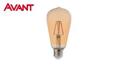 LÂMPADA AVANTT LED PERA ST64 E27 2200K FILAMENTO 4W BIVOLT 320 LÚMENS