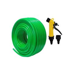 MANGUEIRA PARA JARDIM PLASTMAN FLEXÍVEL SILICONADA VERDE 1/2  15M