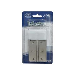 DOBRADIÇA DE CANTO NIQUELADA COMUM   3   METALVI 