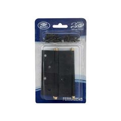 DOBRADIÇA DE CANTO EPOX COM BOLA AMARELO METALVI