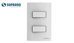 SOPRANO LINHA ÁTRIA 2 INTERRUPTORES SIMPLES 10A 250V