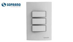 SOPRANO LINHA ÁTRIA 3 INTERRUPTORES SIMPLES 10A 250V
