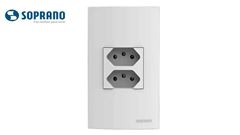 SOPRANO LINHA ÁTRIA 1 TOMADA DUPLEX 2P+T 20A 250V