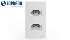 SOPRANO LINHA ÁTRIA 2 TOMADAS 2P+T 10A 250V