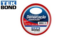 FITA DEMARCAÇÃO ADESIVA TEK BOND VERMELHO 48MM X 15M