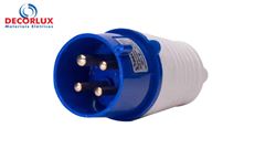 PINO INDUSTRIAL DECORLUX 32A-3P+T,9H,IP44 AZUL 220/240V