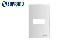 SOPRANO LINHA ÁTRIA PLACA 4X2 1 POSTO