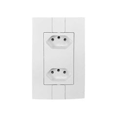 PLUZIE LINHA NEW CAPRICE BRANCA 2 TOMADAS 2P+T 10A 250V