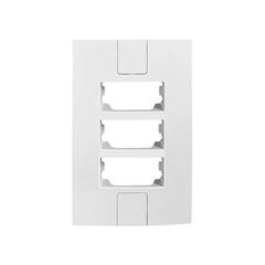 PLUZIE LINHA NEW CAPRICE BRANCA PLACA 4X2 PARA 3 MÓDULOS
