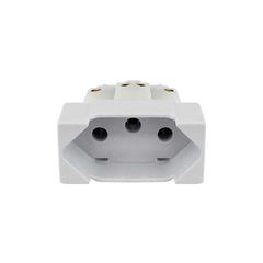 PLUZIE LINHA NEW CAPRICE BRANCA MÓDULO 1 TOMADA 2P+T 10A 250V