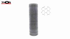 TELA HEXAGONAL GALVANIZADA PARA PINTEIRO THOR 22X1X1.2M ROLO C/50M