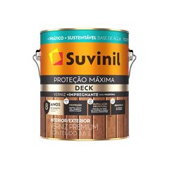 VERNIZ SUVINIL PROTEÇÃO MÁXIMA DECK BRILHANTE GALÃO 3,6L NATURAL