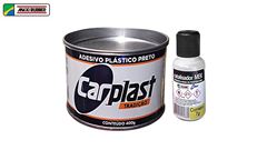 MASSA PLÁSTICA CARPLAST PRETO 400G+CAT.
