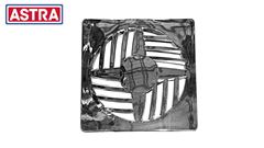 GRELHA QUADRADA EM PVC CROMADO COM DIÂMETRO DE 9.4X9.4CM -ASTRA   