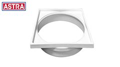 PORTA-GRELHA QUADRADA EM PVC BRANCA 15 X 15CM -ASTRA