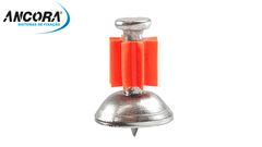 PINO COM ARRUELA ÂNCORA CÔNICA PARA FIXAÇÃO À PÓLVORA AÇÃO INDIRETA 1/4 X 28MM C/100