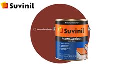 RESINA ACRÍLICA BASE ÁGUA SUVINIL GALÃO 3,6L VERMELHO ÓXIDO