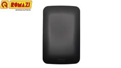 ROMAZI LINHA CANOA PRETA PLACA CEGA 4X2 COM SUPORTE