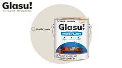 TINTA GLASU ACRÍLICA BRILHO PRÁTICO SEMI BRILHO GALÃO 3,6L ALGODÃO EGÍPCIO