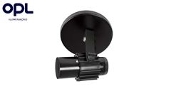 SPOT ALUMÍNIO OPL PLÁSTICOS TUBO SIMPLES COM ALETADO PRETO 1 X E27 