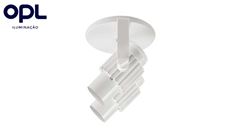 SPOT ALUMÍNIO OPL PLÁSTICOS TUBO DUPLO COM ALETADO BRANCO 2 X E27 