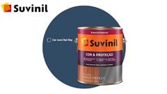 ESMALTE SINTÉTICO BRILHANTE SUVINIL COR&PROTEÇÃO A BASE SOLVENTE GALÃO 3,6L AZUL DEL REY