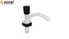 TORNEIRA SOCELPLAST PARA LAVATÓRIO PP BRANCO/PRETA