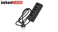 FILTRO DE LINHA HERCULES INTERNEED 2P+T 10A PRETO 05 SAÍDA 3M BIVOLT 