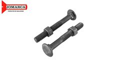 PARAFUSO FRANCÊS PARA MADEIRA COM PORCA BSW POLIDO 1/2X6 -C/25 JOMARCA 