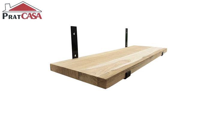 PRATELEIRA MADEIRA DE PINUS NATURAL C/BARRA CHATA 50CM X 19CM X 1.5CM ...