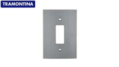 TAMPA 4X2 1 POSTO VERTICAL CONDULETE PLASTIBOX CINZA ESCURO -TRAMONTINA 