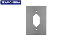 TAMPA 4X2 1 POSTO TOMADA CONDULETE PLASTIBOX CINZA ESCURO -TRAMONTINA 
