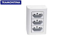 TRAMONTINA LNHA LIZFLEX CAIXA+TAMPA 3 TOMADA 2P+T 10A/250V BRANCO