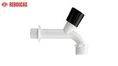 TORNEIRA REBOUÇAS CURTA PARA TANQUE E MAQUINA DE LAVAR  BRANCA 1/2 PACOTE C/12