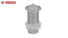 VÁLVULA PARA TANQUE PLÁSTICO REBOUÇAS METALIZADA 1.1/4